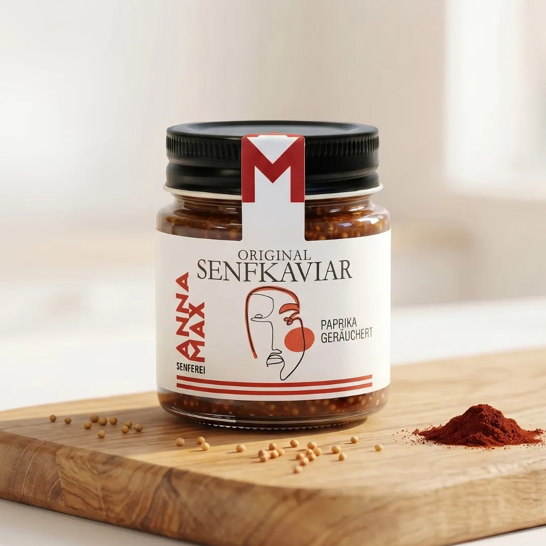 Original Senfkaviar Paprika geräuchert